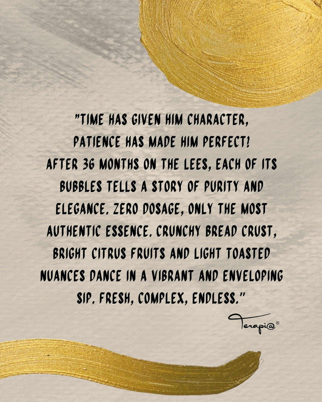 Terapi@ Metodo Classico Bianco Pas Dosé Millesimato - 3 o 6 bottiglie